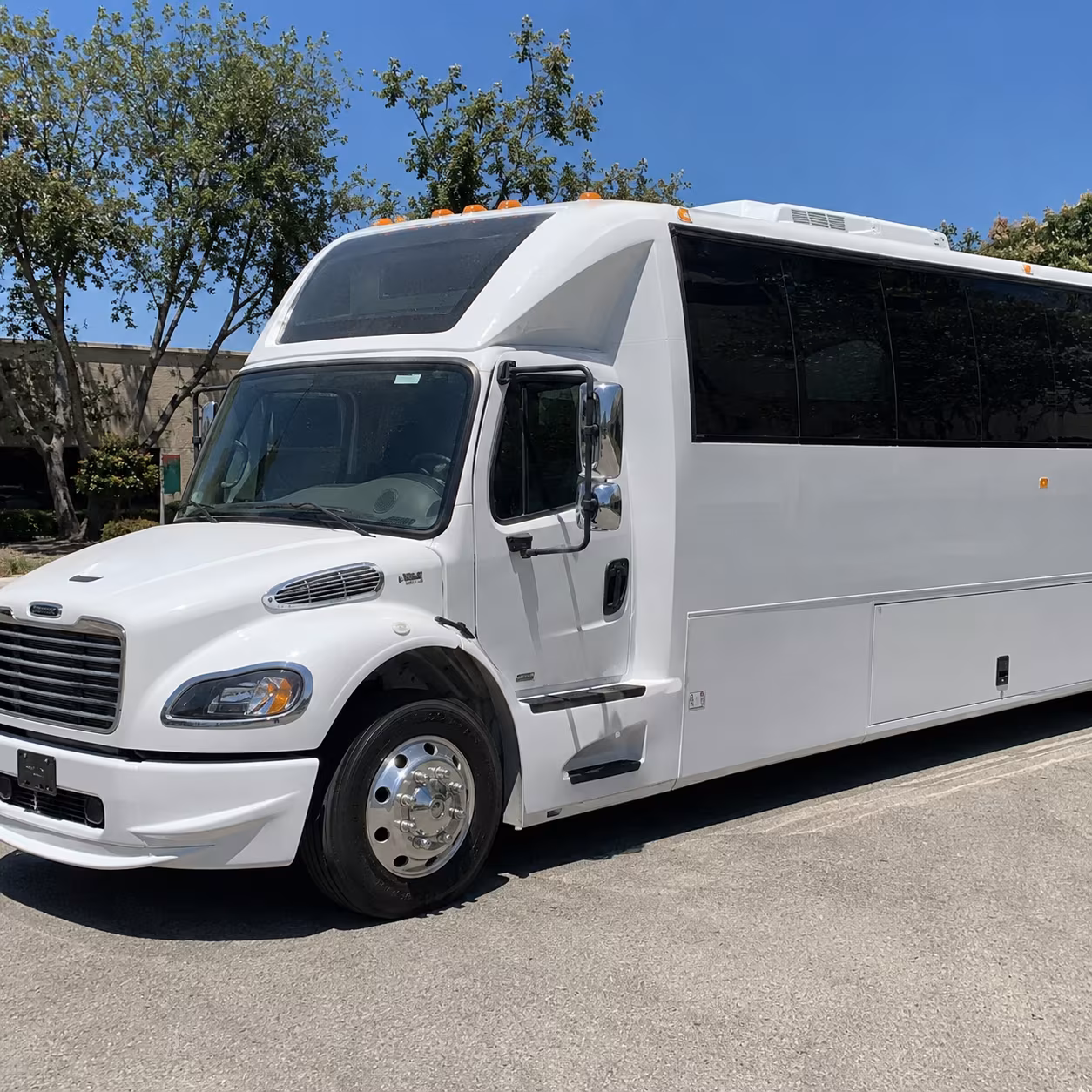 bachelorette and bachelor party buses through old town scottsdale
