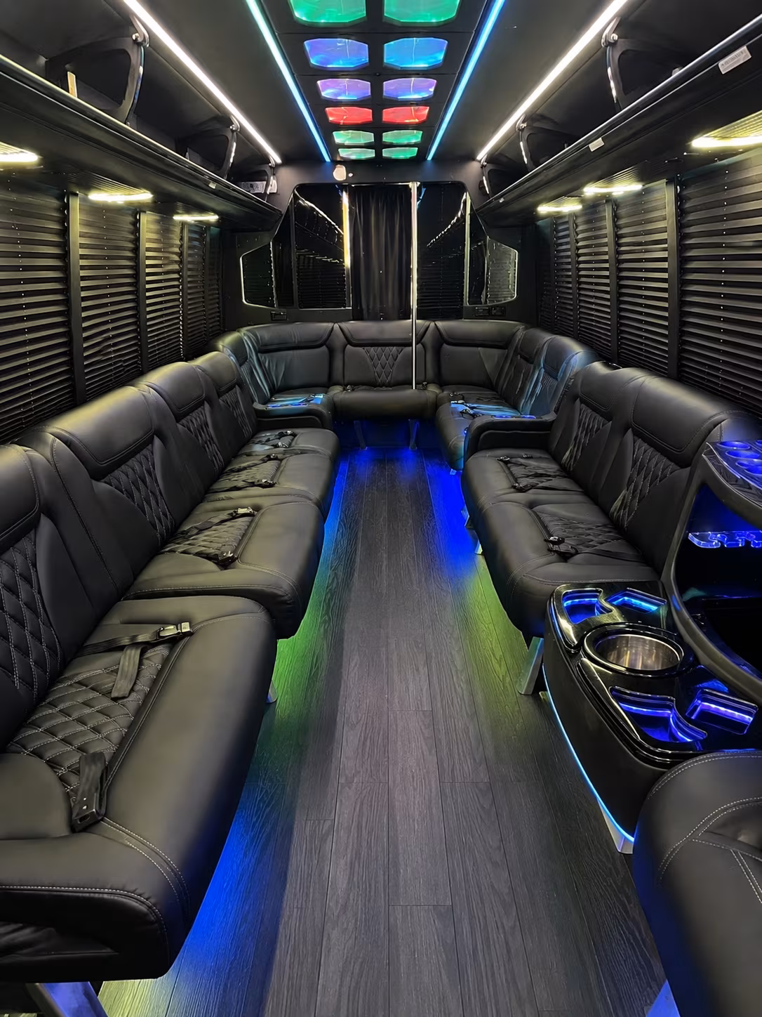 scottsdale 20 passenger party bus interior
