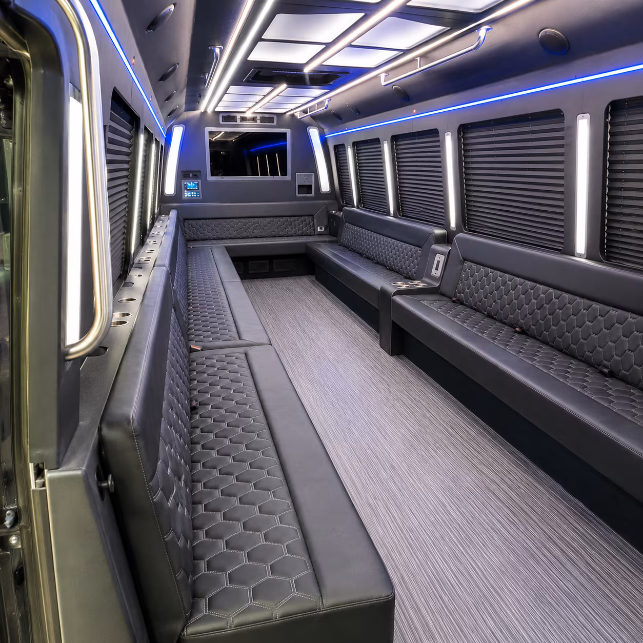scottsdale 40 passenger party bus interior