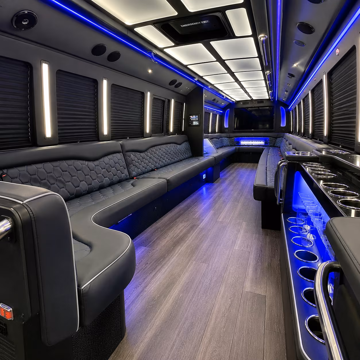 scottsdale party bus interior