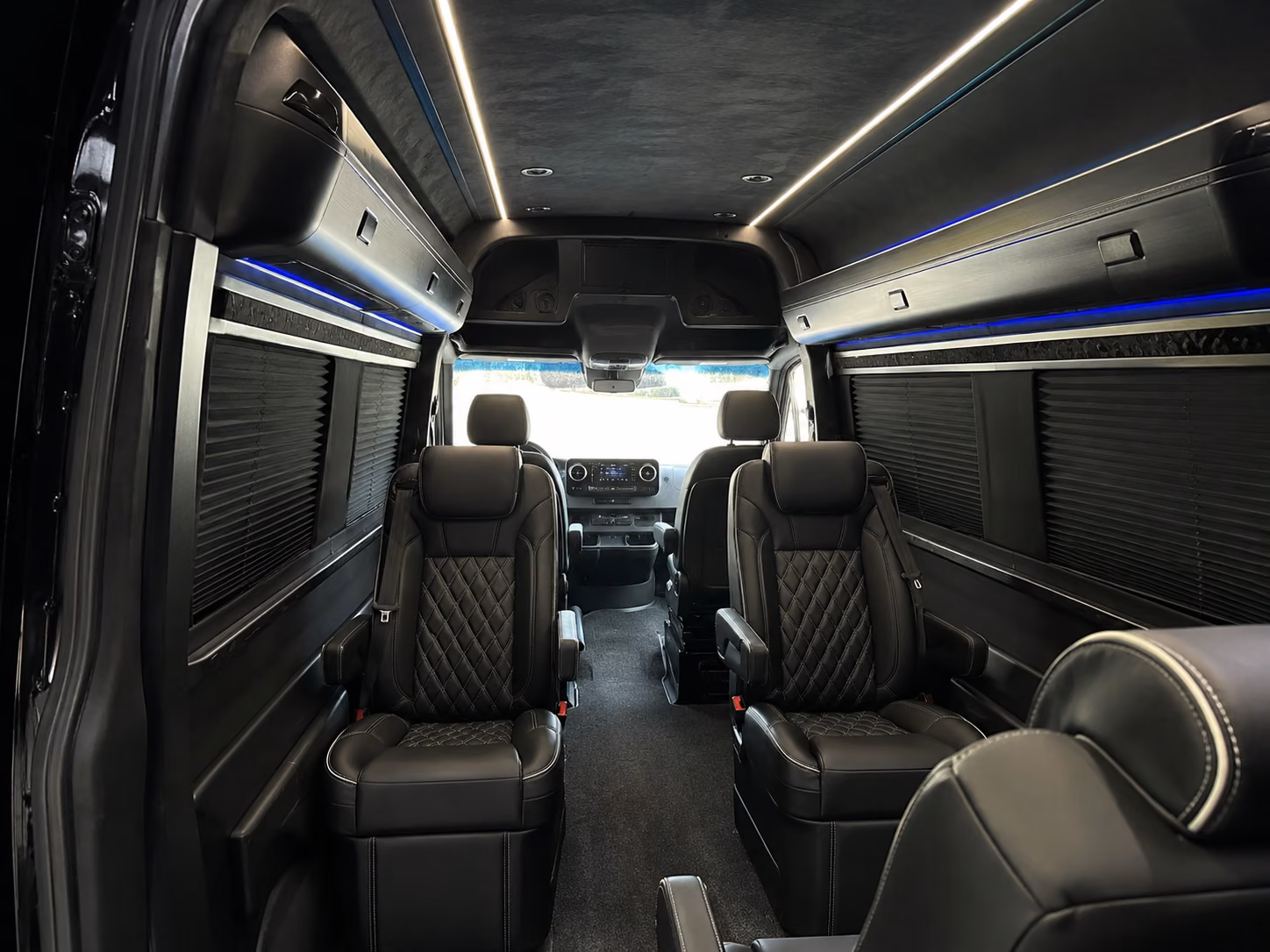 scottsdale sprinter van with driver inside